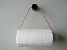 copper paper towel holder