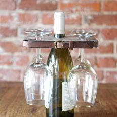 Upcycled Wine Glass Holder