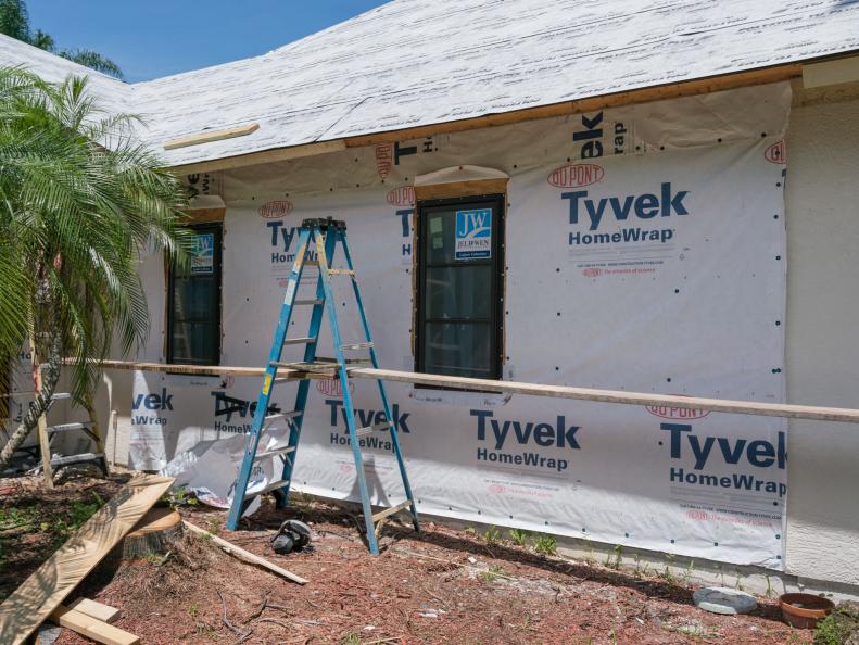 Exterior view of progress at the HGTV Dream Home 2016 Merritt Island, FL.