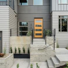 Grand Entry Into Contemporary Gray Home