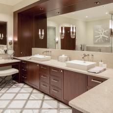 Transitional Shared Double-Vanity Bathroom