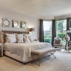 Neutral Master Bedroom Is Sophisticated, Glamorous