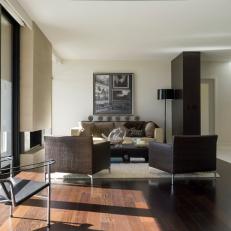 Texture Creates Interest in Modern Living Room