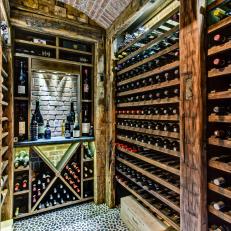 Rustic Wine Room has Old World Charm