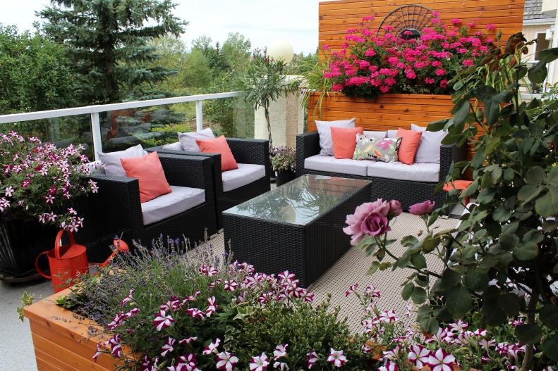 Create a green space on your balcony from our wide array of urban garden ideas