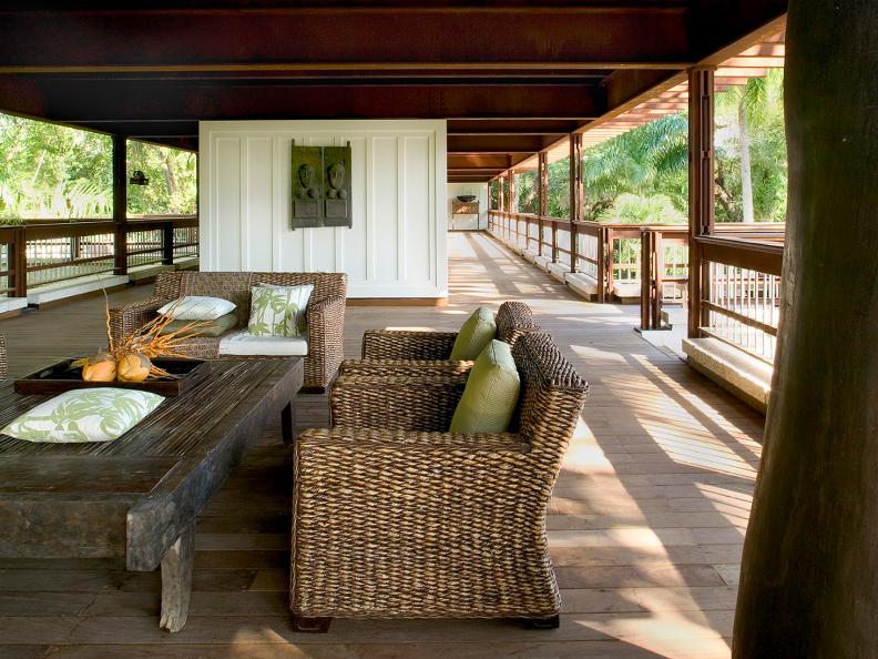 Tropical Covered Deck 