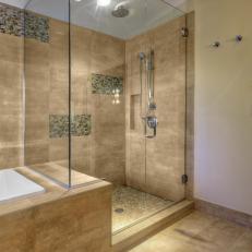 Spa-Like Shower in Transitional Master Bathroom