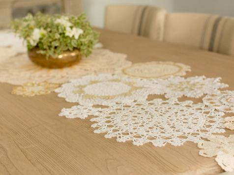 Make a Vintage-Inspired Lace Doily Table Runner