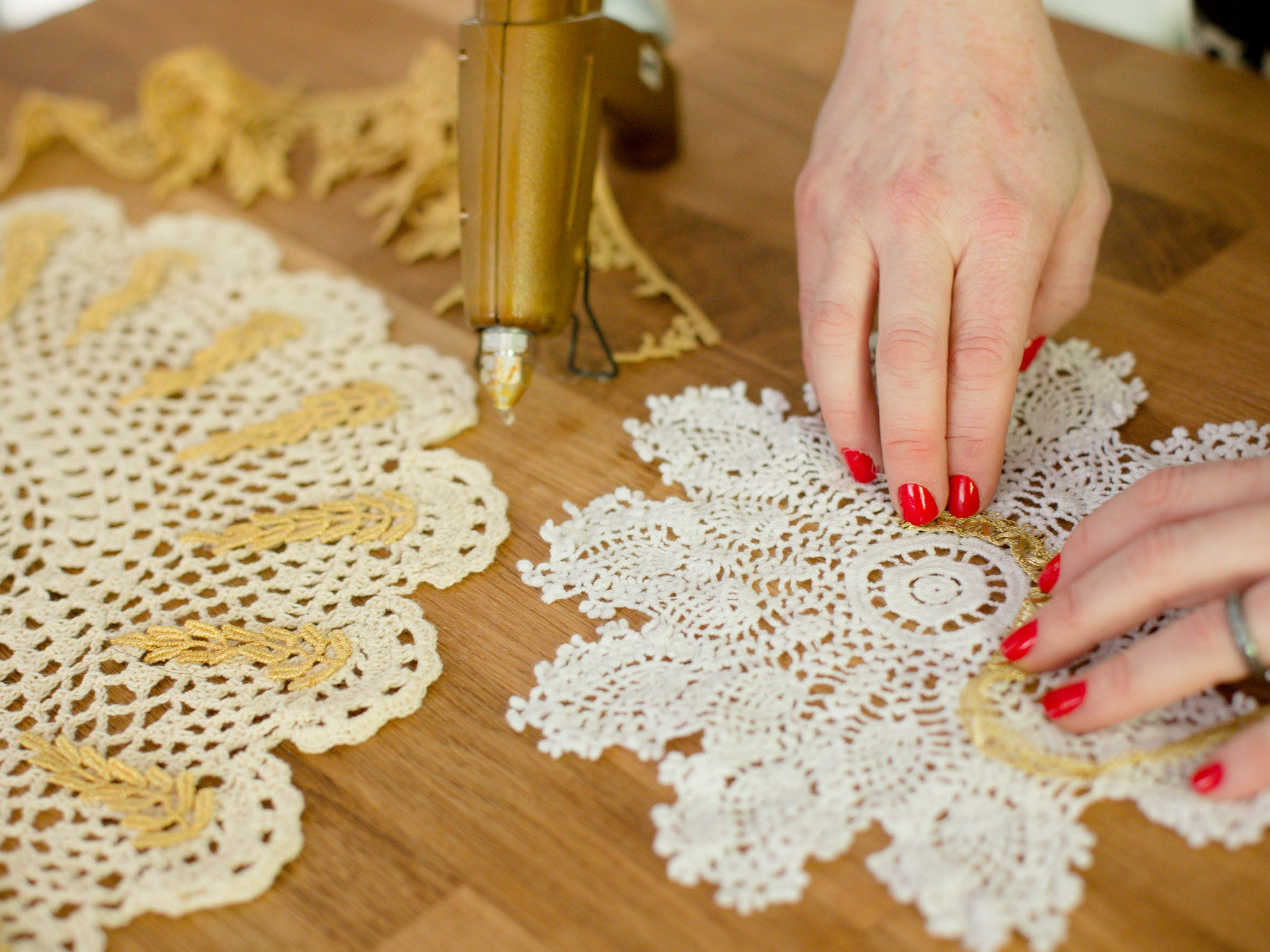 Vintage Crochet Table Runner Handmade Cotton Lace Doilies Mats 50x100cm Wedding 