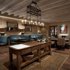 Rustic Dining Room Features Southwestern Style