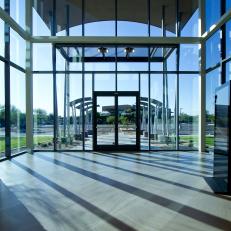 Two-Story Glass Entryway to Venue8600