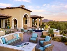 Southwestern Home Exterior, Patio, Pool