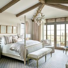 Traditional Bedroom is Rustic, Glamorous 