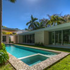 Mid-Century Modern Home with Backyard Pool