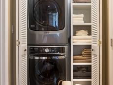 Transitional Neutral Laundry Room