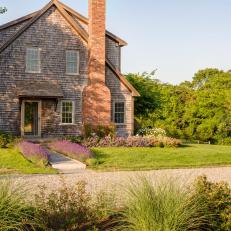 Cedar-Shingled Home is Framed by Simple, Complementary Plantings