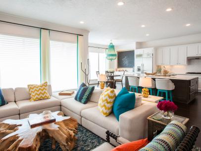 15 Open Concept Kitchens And Living Spaces With Flow Hgtv Open floor plan homes are designed for active families. open concept kitchens and living spaces