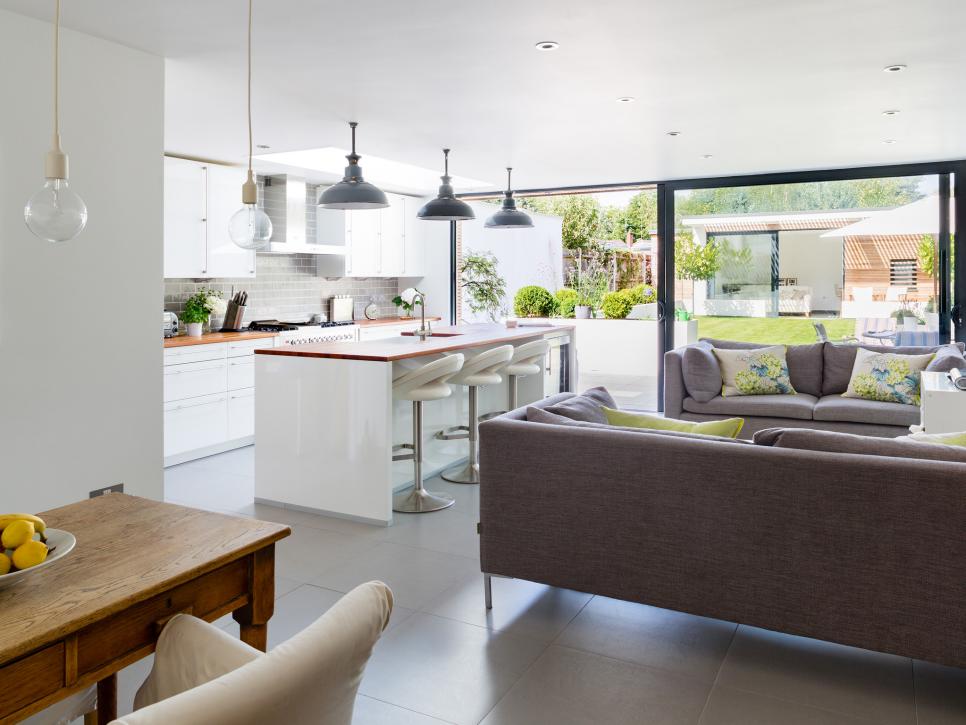 Featured image of post Open Floor Plan Kitchen Living Room Dining Room : An open concept floor plan typically turns the main floor living area into one unified space.