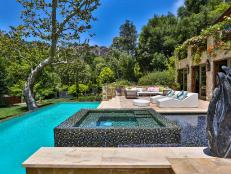 Backyard With Pool, Hot Tub 