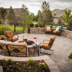A Serene Stone Patio For Entertaining
