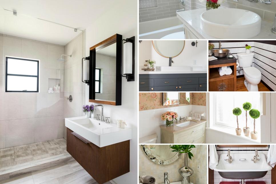  Before  and After  Bathroom  Remodels on a Budget HGTV