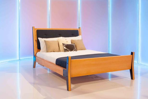 Designer Miles Endo's and carpenter Karl Champley's bed as seen on Ellen's Design Challenge.