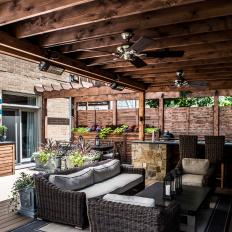Entertaining Friendly Deck Offers Sun and Shade 