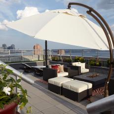 Rooftop Patio With Views Of New York City