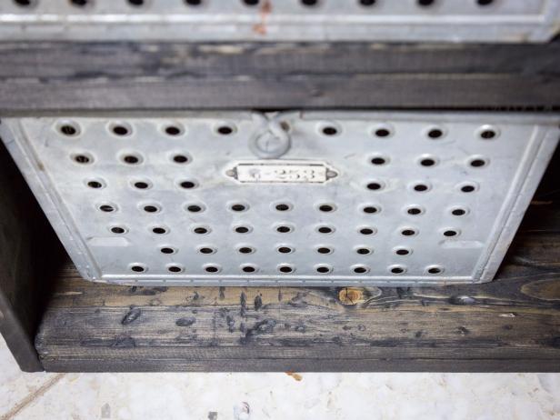 DIY Rustic-Industrial Shoe Storage Bench | HGTV