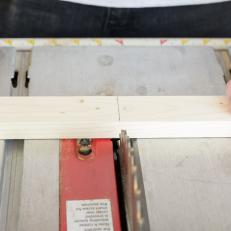 DIY Rustic-Industrial Shoe Storage Bench: Cut Wood for Frame