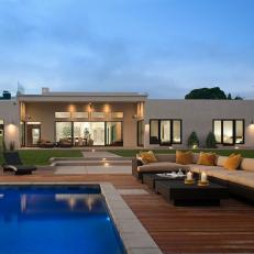Clean-Lined, Modern Pool and Patio