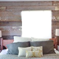 Rustic Accent Wall in Bedroom
