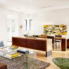 Contemporary Dining and Living Space