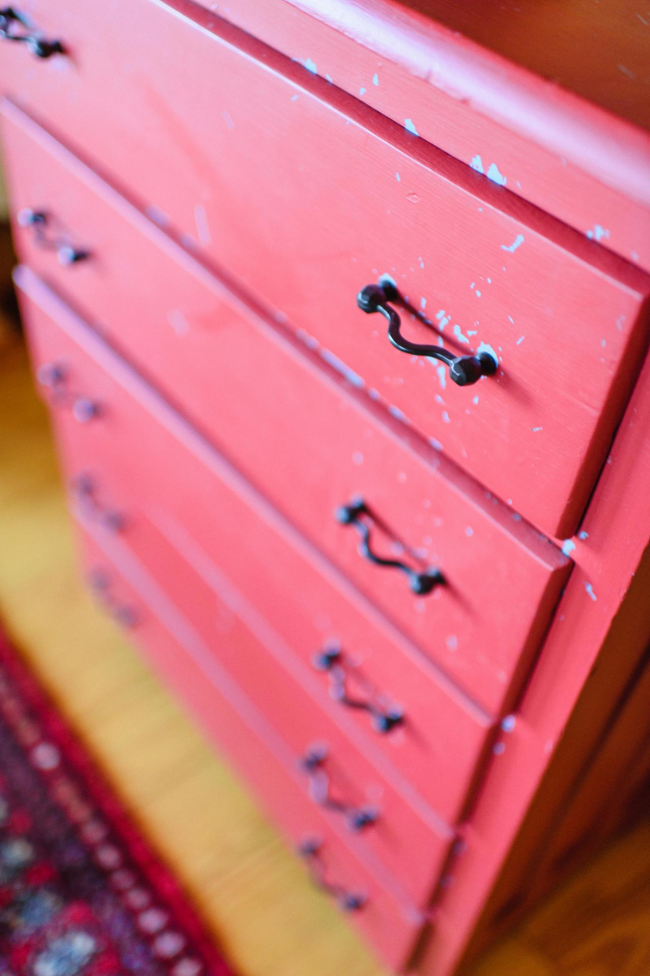 Distressed Red Dresser Adds Country Charm Hgtv