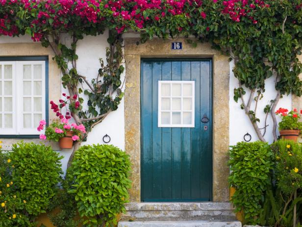 painted front door