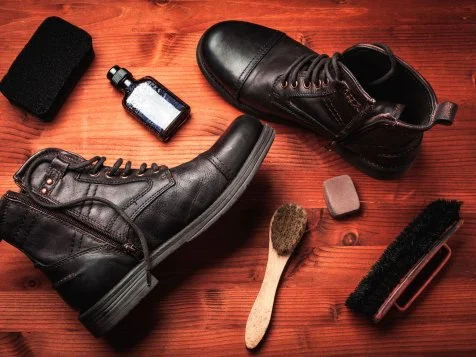 How to clean raw leather shoes shop