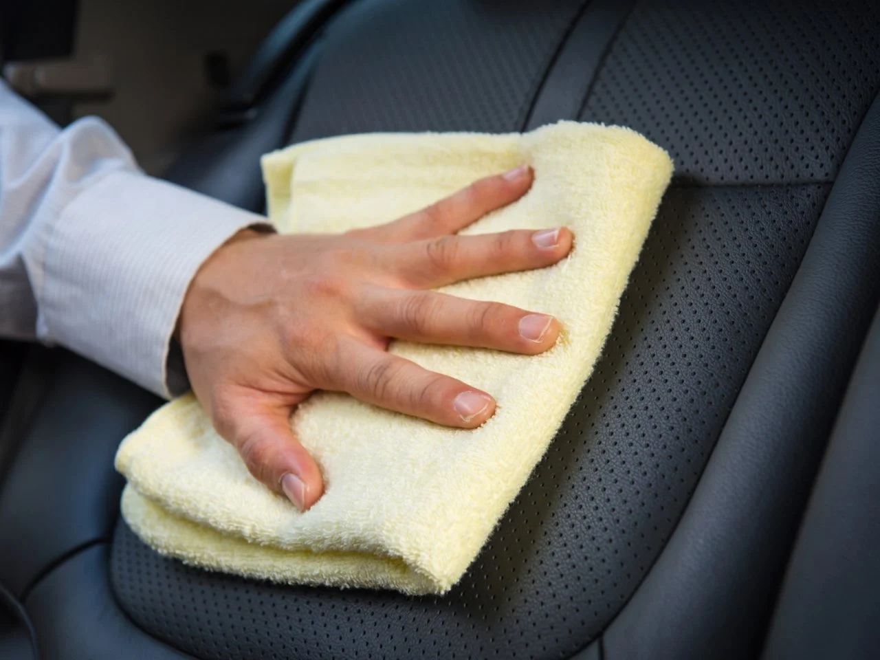 Shoe polish on leather seats hotsell