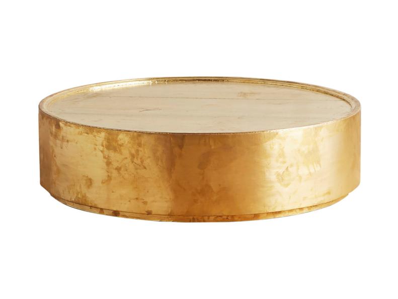 Round Gold Coffee Table