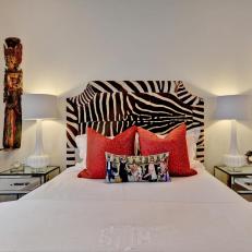 Guest Bedroom with Exotic Accessories