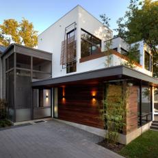 White Modern Home Exterior