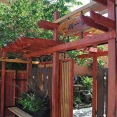 Photos Hgtv Asian Inspired Sliding Garden Gate