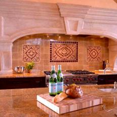Molded Hood in Traditional Kitchen