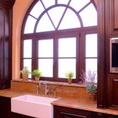 Traditional Kitchen with Dark Cabinetry