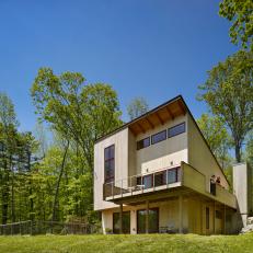 Modern Home in Wooded Setting