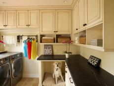 Traditional White Laundry Room