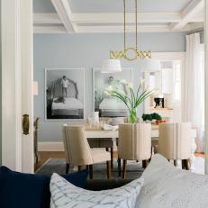 Common Colors Connect Dining and Living Rooms