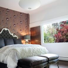 Modern Bedroom with Tufted Headboard