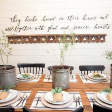 Barn Home in the County: Dining Room Custom Wall Art 