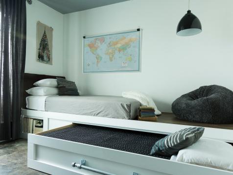 Trundle bed with desk deals