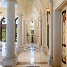 Colonnade and Marble Floor